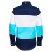Tommy Hilfiger Blue/White/Light Blue Color Block L/S Shirt